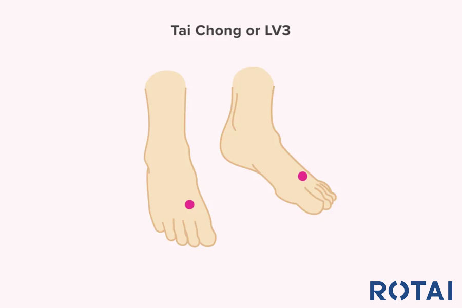LIV3 or LV3 (Tai Chong)
